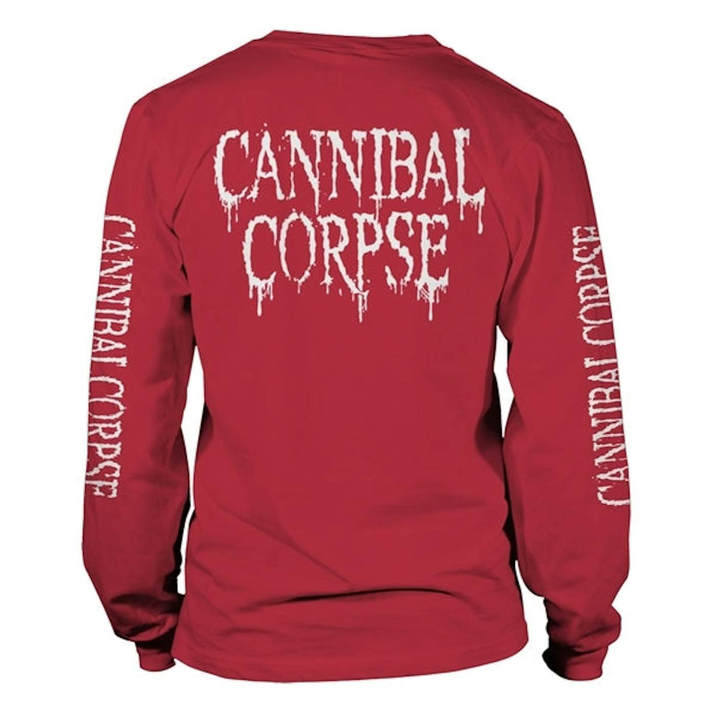 Cannibal Corpse Long Sleeve T Shirt - Pile Of Skulls 2018 (Red)