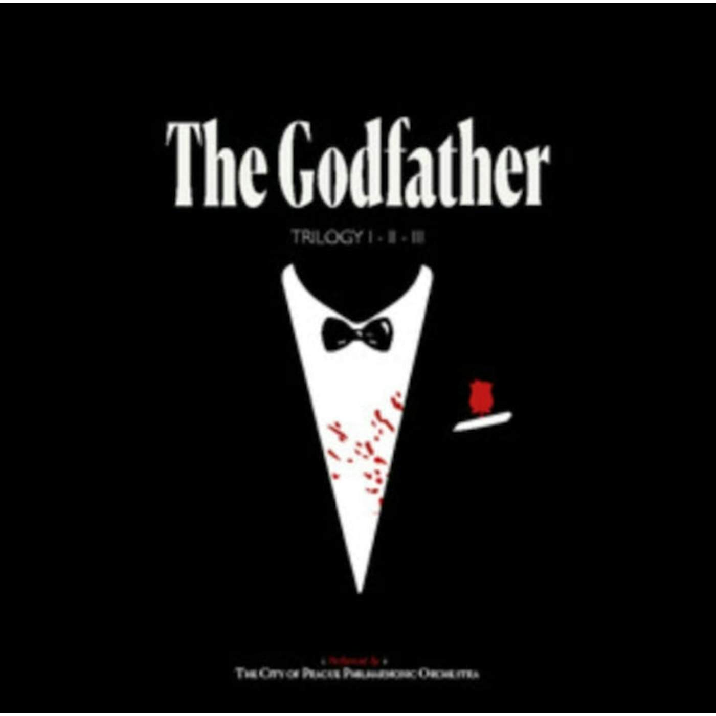The City of Prague Philharmonic Orchestra LP Vinyl Record - The Godfather Trilogy (Red/White Splatter Vinyl)