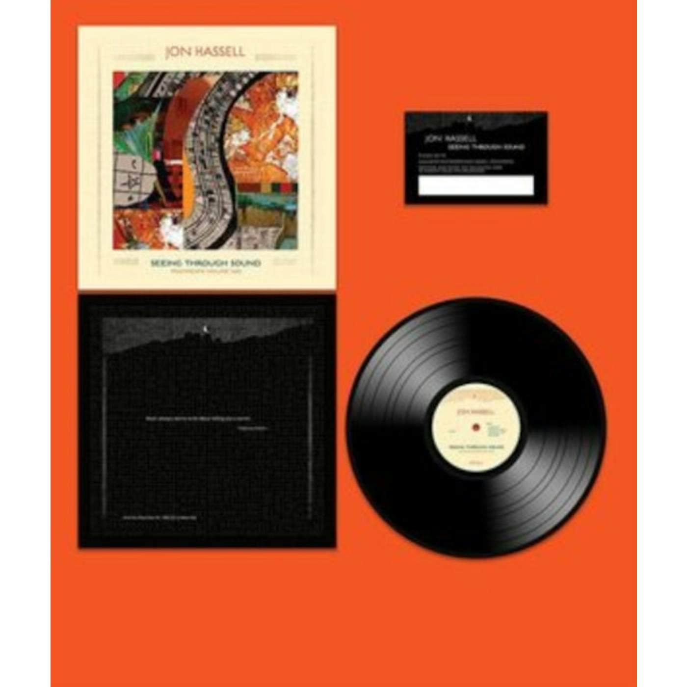 Jon Hassell LP Vinyl Record - Seeing Through Sound (Pentimento Volume Two)