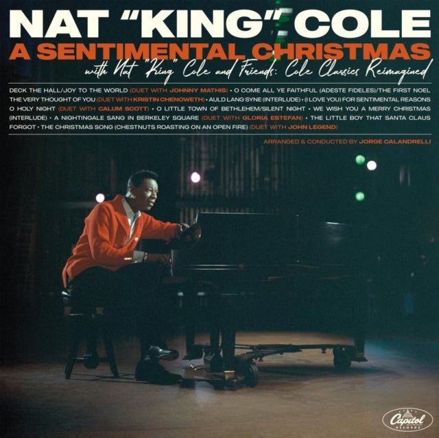 Nat King Cole LP Vinyl Record - A Sentimental Christmas With Nat