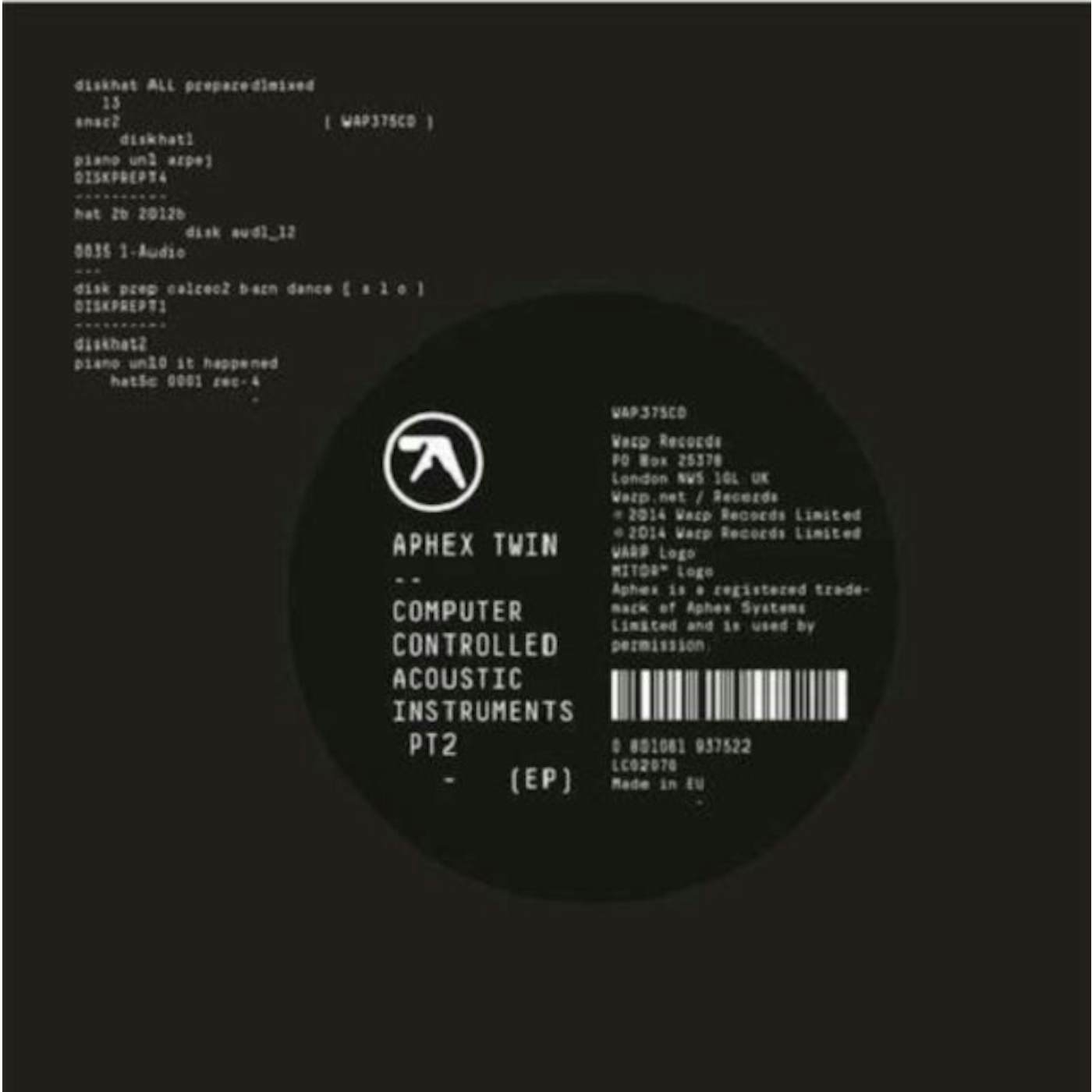 Aphex Twin LP Vinyl Record - Computer Controlled Acoustic Instruments Pt 2 Ep
