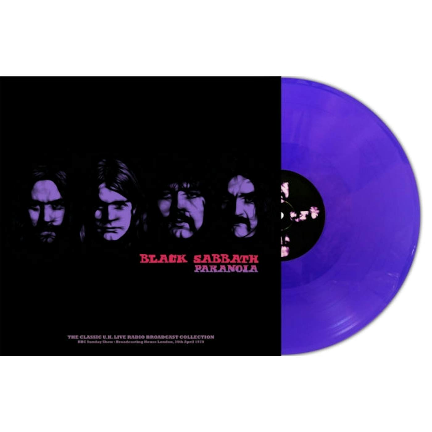 Black Sabbath LP Vinyl Record - BBC Sunday Show Broadcasting House London 26th April 19 70 (Purple Vinyl)
