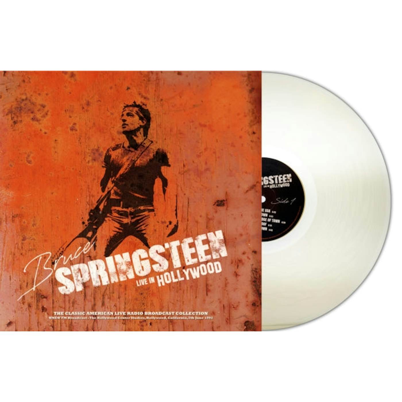 Bruce Springsteen LP Vinyl Record - WNEW FM Broadcast The Hollywood Center Studios Hollywood Ca 5th June 19 92 (Natural Clear Vinyl)