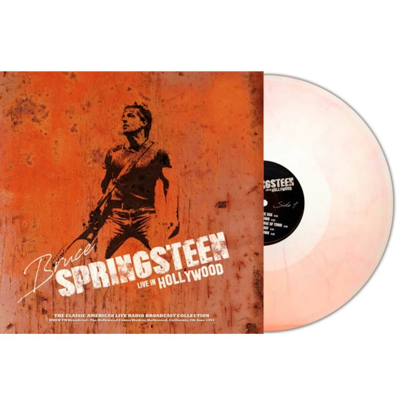 Bruce Springsteen LP Vinyl Record - WNEW FM Broadcast The Hollywood Center Studios Hollywood Ca 5th June 19 92 (Natural Clear Marble Vinyl)