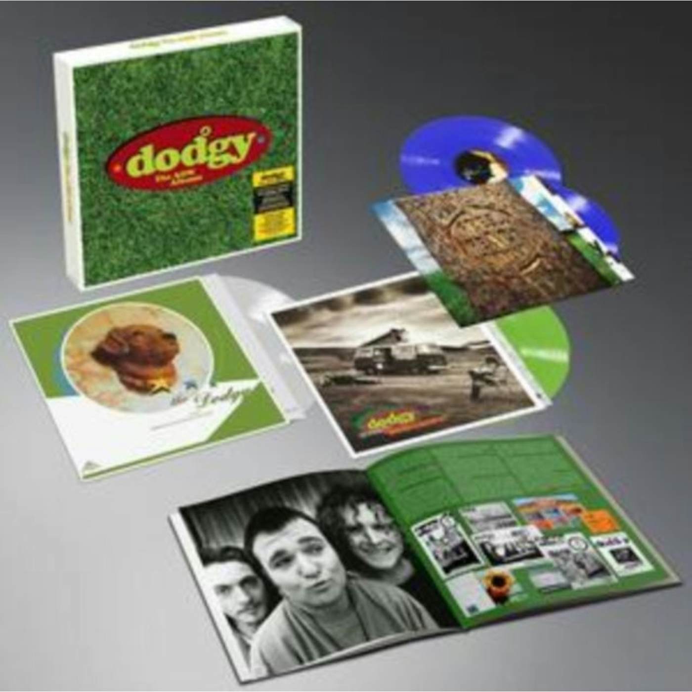 Dodgy LP Vinyl Record - The A&M Albums (White/Green Grass/Sky Blue Vinyl)