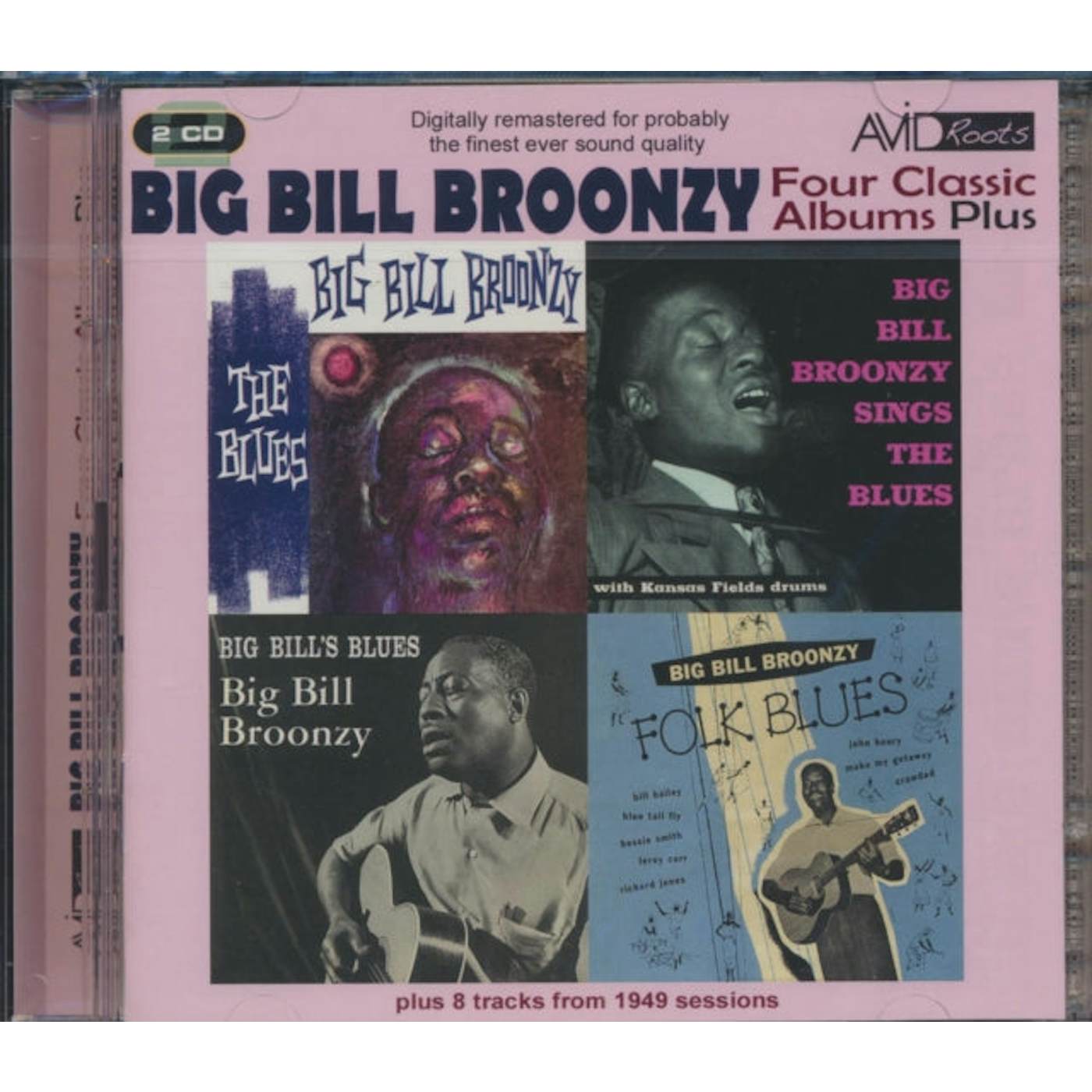 Big Bill Broonzy CD - Four Classic Albums Plus (Big Bill's Blues / Big Bill Broonzy Sings The Blues / Folk Blues / The Blues)