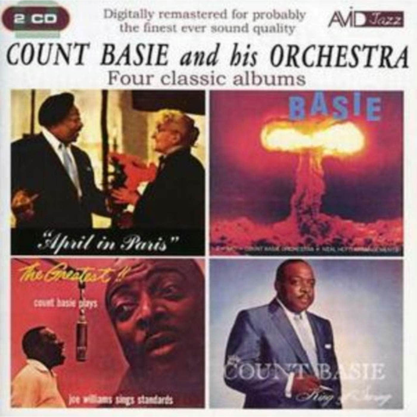 Count Basie CD - Four Classic Albums (April In Paris / King Of Swing / The Atomic Mr Basie / The Greatest! Count Basie Plays. Joe Williams Sings)