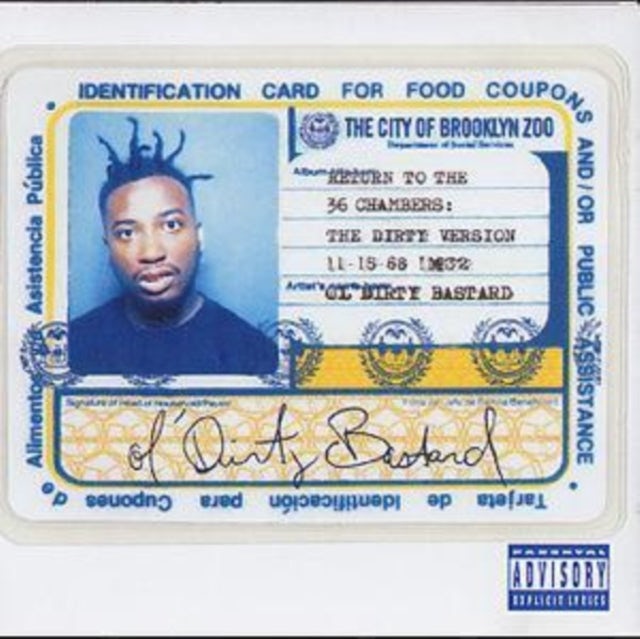 Ol' Dirty Bastard CD - Return To The 36 Chambers: Dirty Version