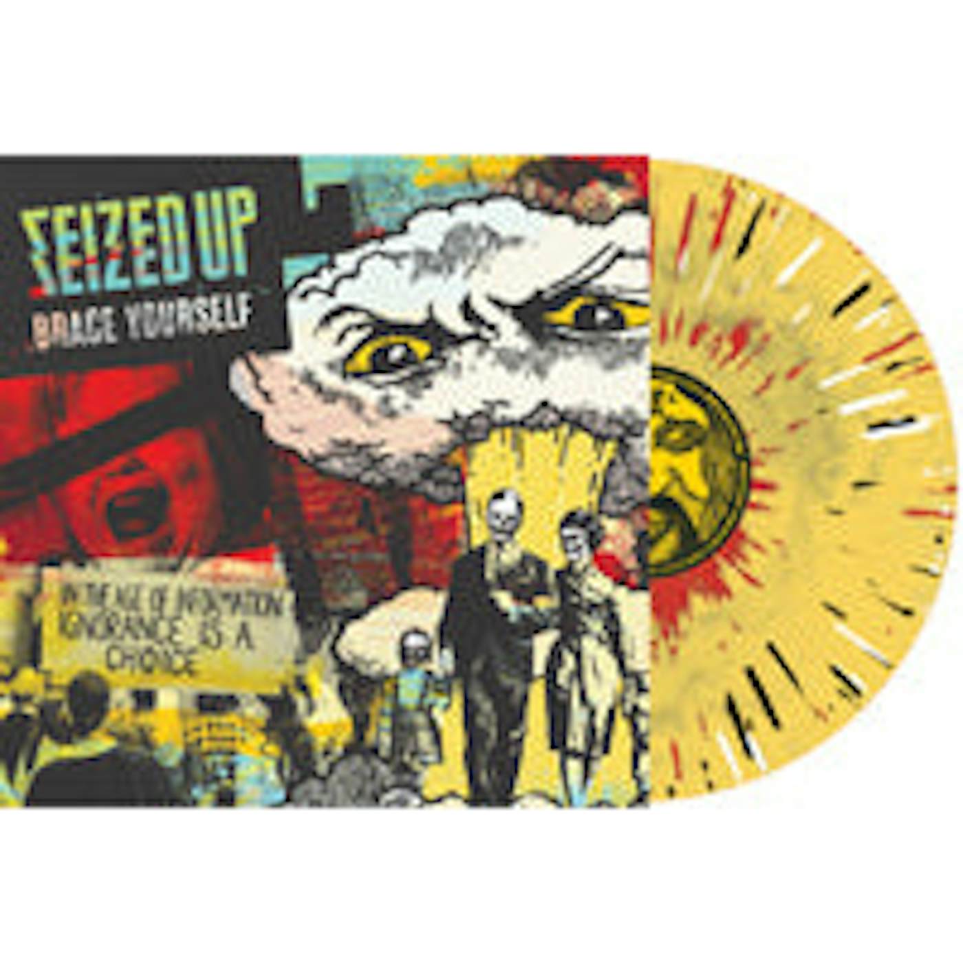 Seized Up LP - Brace Yourself (Mustard/Clear Splatter Vinyl)
