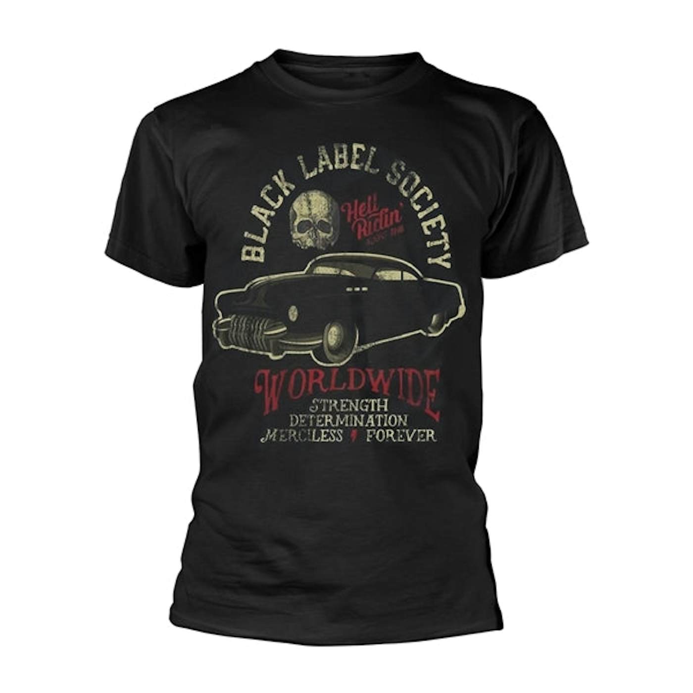 Black Label Society T Shirt - Hell Riding Hot Rod