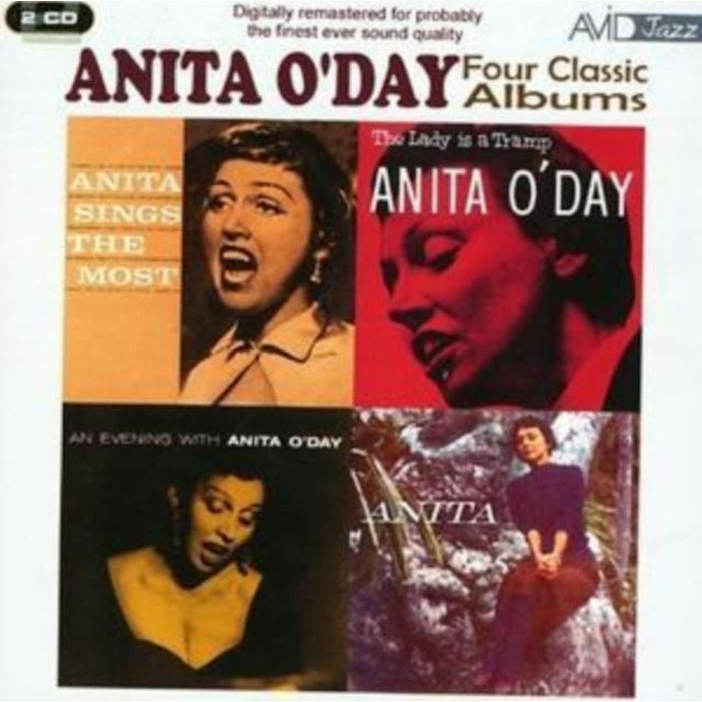 Anita O'day CD - Four Classic Albums (Anita Sings The Most / The Lady Is A Tramp / An Evening With Anita O'day / Anita)