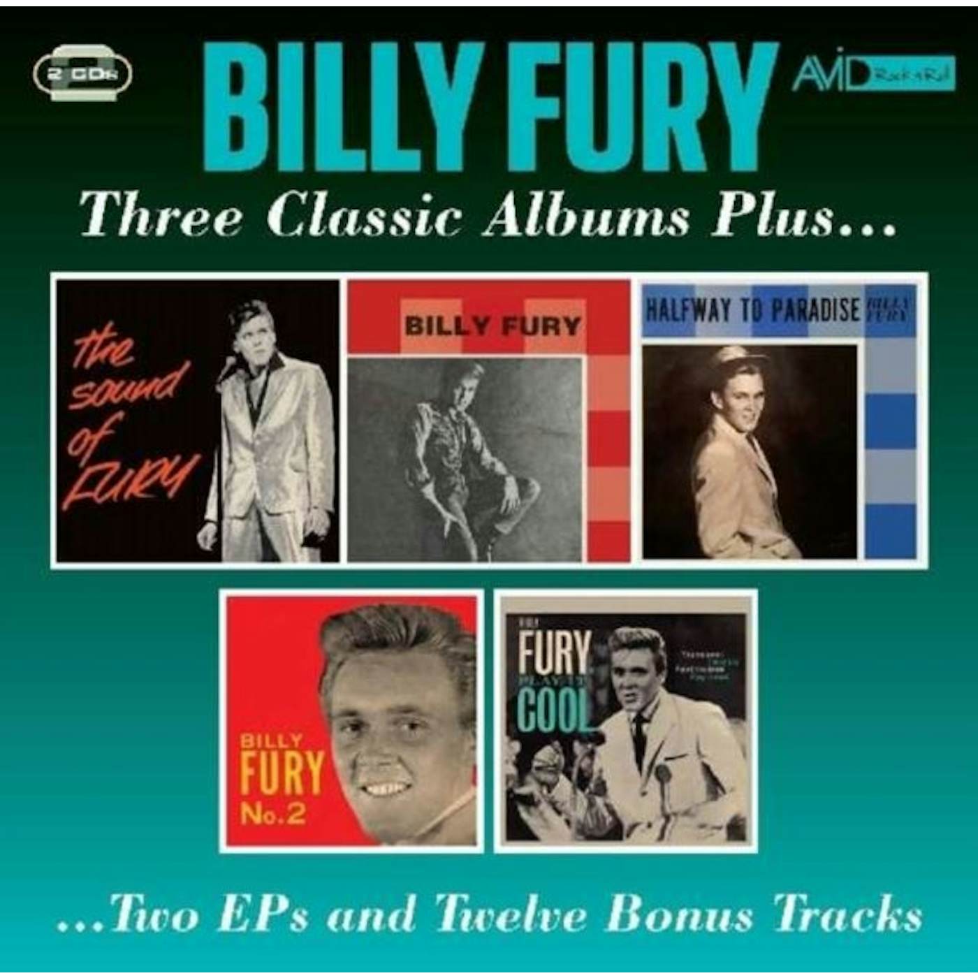 Billy Fury CD - Three Classic Albums Plus