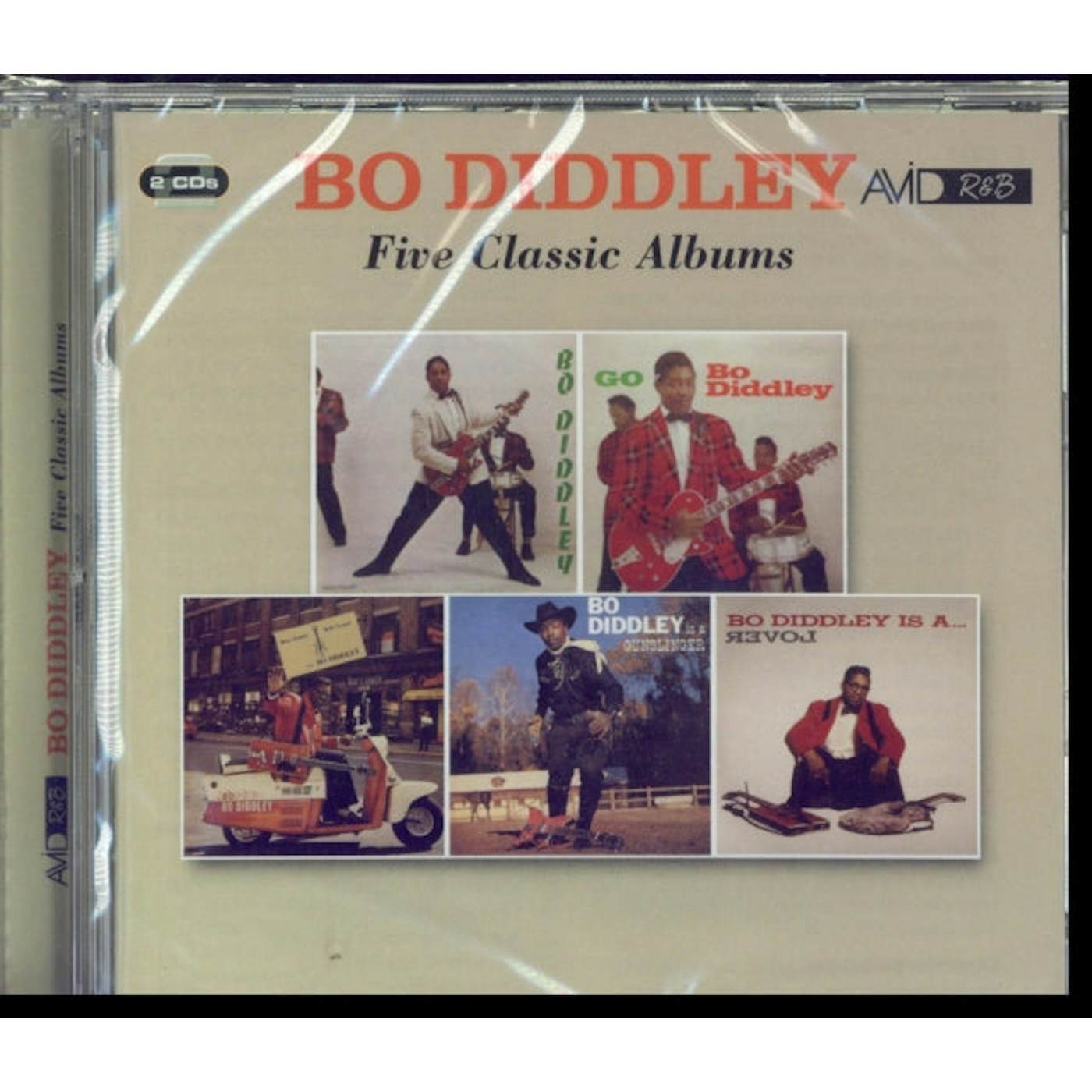 Bo Diddley CD - Five Classic Albums (Bo Diddley / Go Bo Diddley / Have Guitar Will Travel / Bo Diddley Is A Gunslinger / Bo Diddley Is A Lover)