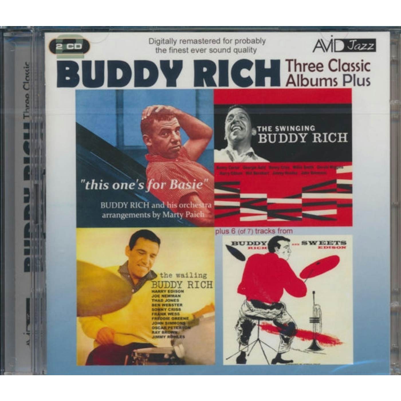 Buddy Rich CD - Three Classic Albums Plus (The Wailing Buddy Rich / The Swinging Buddy Rich / This One's For Basie)