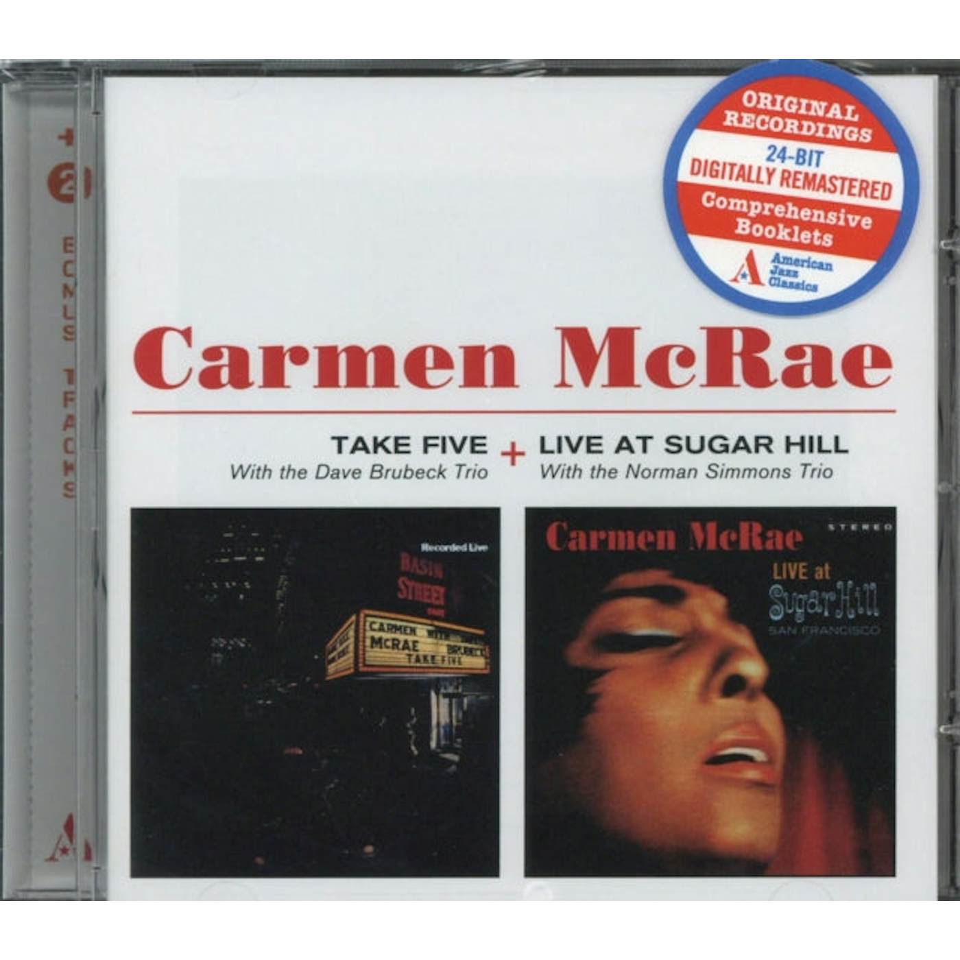 Carmen Mcrae CD - Take Five / Live At Sugar Hill