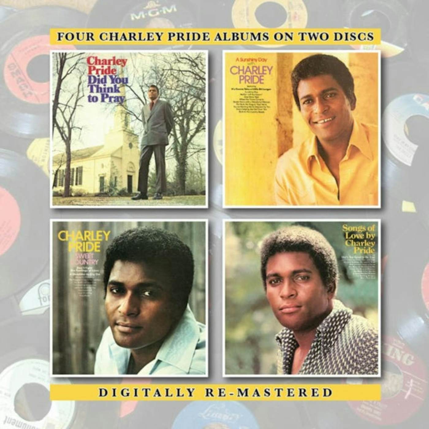 Charley Pride CD - Did You Think To Pray / A Sunshiny Day With Charley Pride / Sweet Country / Songs Of Love By Charley Pride