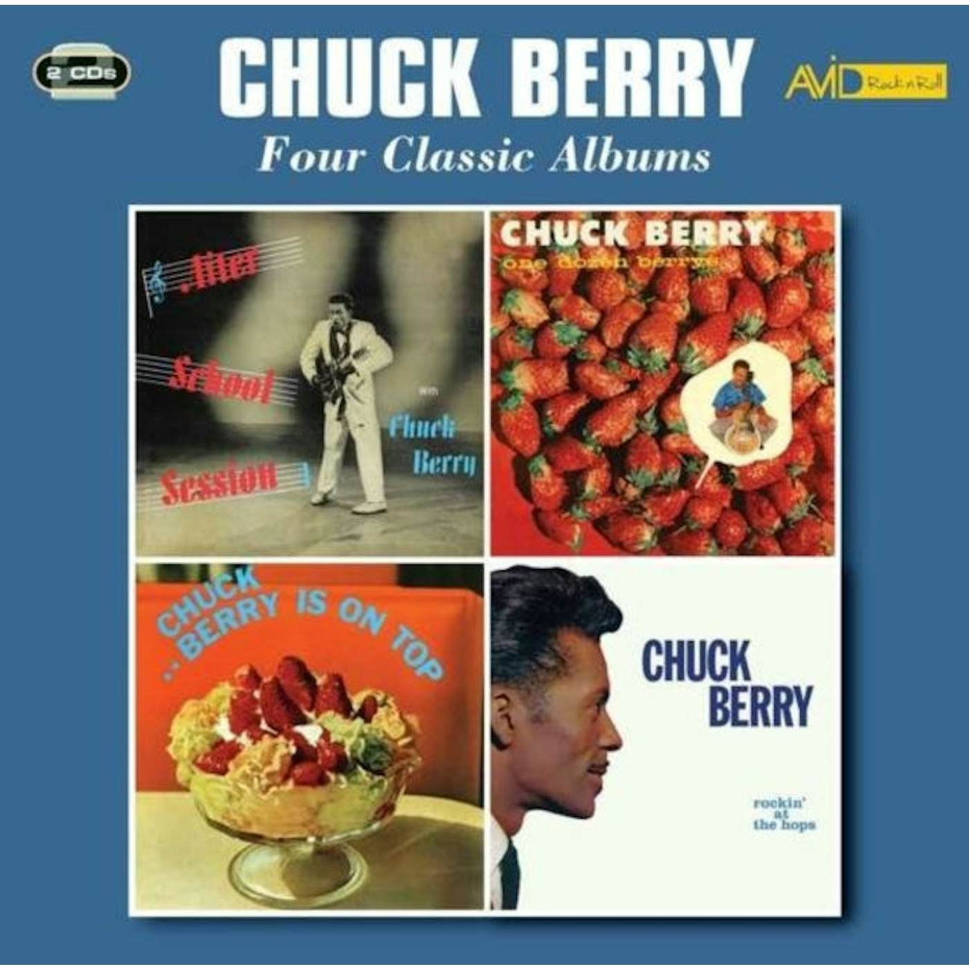 Chuck Berry CD - Four Classic Albums (After School Session / One Dozen Berrys / Chuck Berry Is On Top / Rockin' At The Hops)