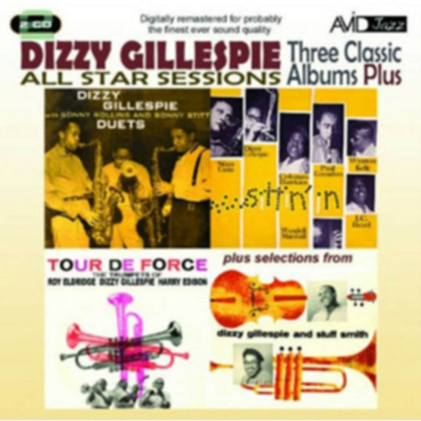 Dizzy Gillespie CD - All Star Sessions - Three Classic Albums Plus (With Sonny Rollins & Sonny Stitt: Duets / Tour De Force / Sittin' In)
