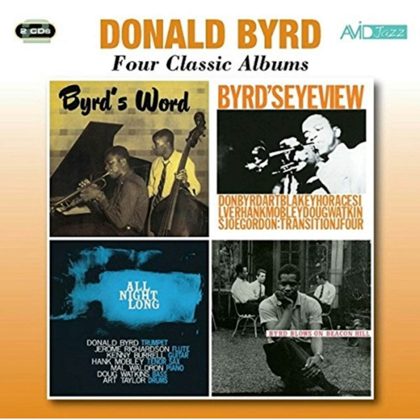Donald Byrd CD - Four Classic Albums (Byrd's Word / Byrd's Eye View / All Night Long / Byrd Blows On Beacon Hill)