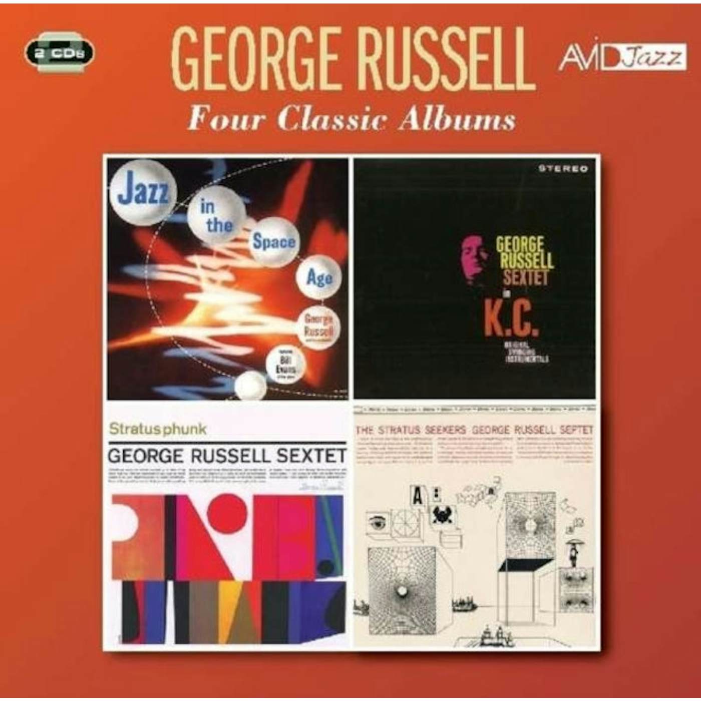 George Russell CD - Four Classic Albums (Jazz In The Space Age / George Russell Sextet In K.C. / Stratusphunk / The Stratus Seekers)