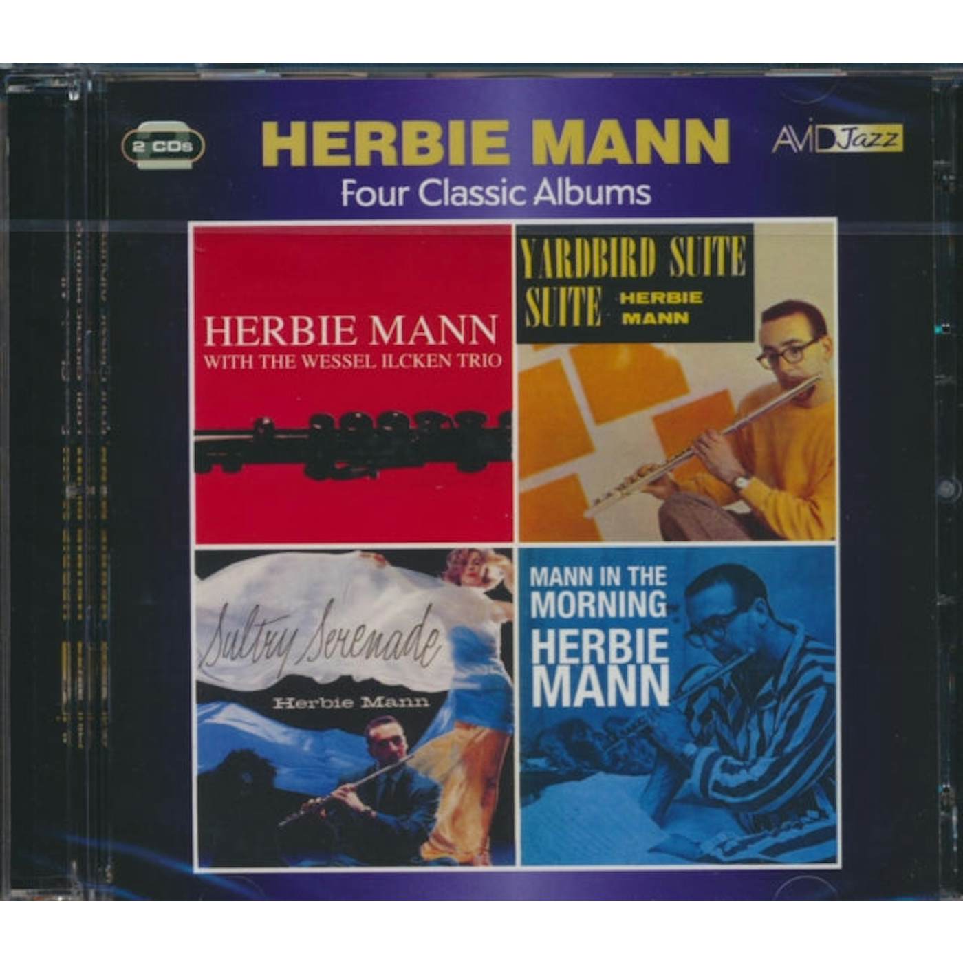 Herbie Mann CD - Four Classic Albums (Herbie Mann With The Wessel Ilcken Trio / Sultry Serenade / Yardbird Suite / Mann In The Morning)