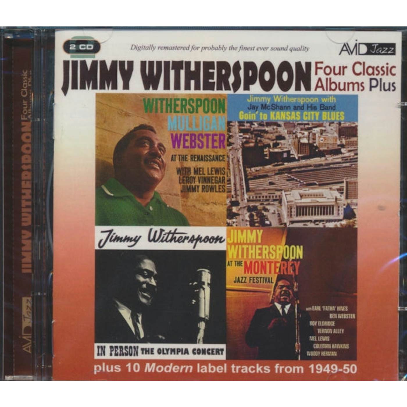 Jimmy Witherspoon CD - Four Classic Albums Plus (Goin' To Kansas City Blues / Witherspoon Mulligan Webster At The Renaissance / Jimmy Witherspoon At Monterey / In Person (Olympia Concert)