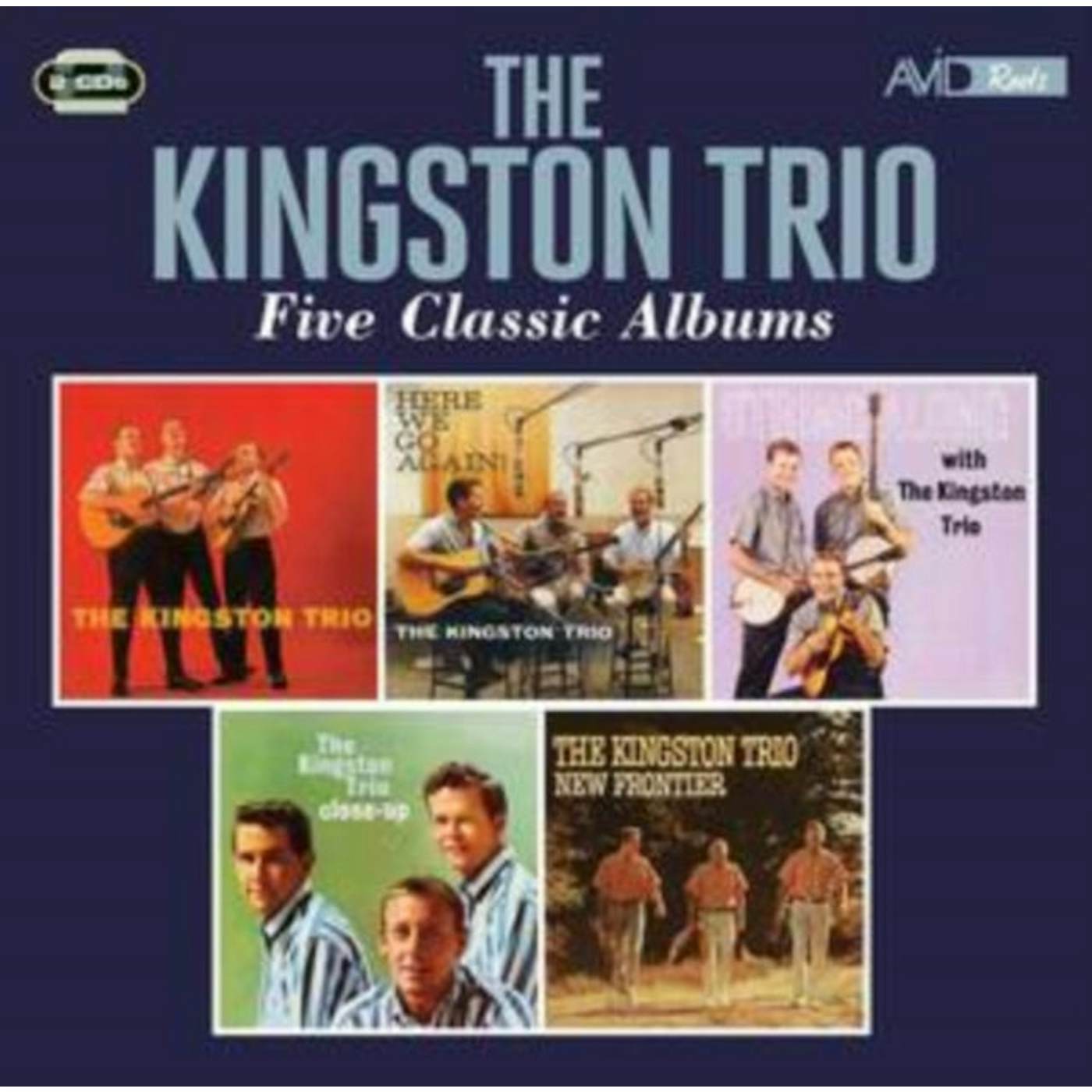 Kingston Trio CD - Five Classic Albums (The Kingston Trio / Here We Go Again / String Along / Close Up / New Frontier)