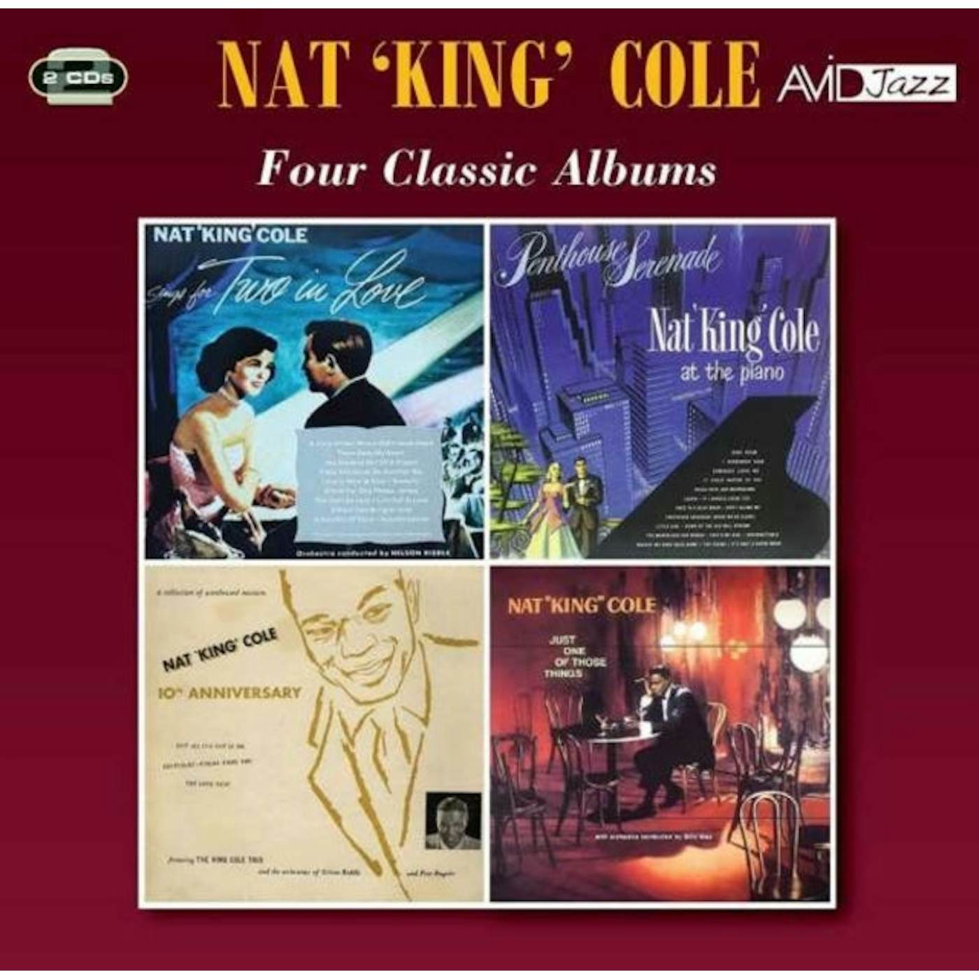 Nat King Cole CD - Four Classic Albums (Sings For Two In Love / Penthouse Serenade / 10 th Anniversary Album / Just One Of Those Things)