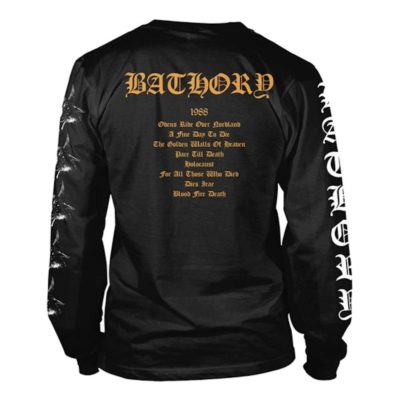 Bathory Long Sleeve T Shirt - Blood Fire Death 2