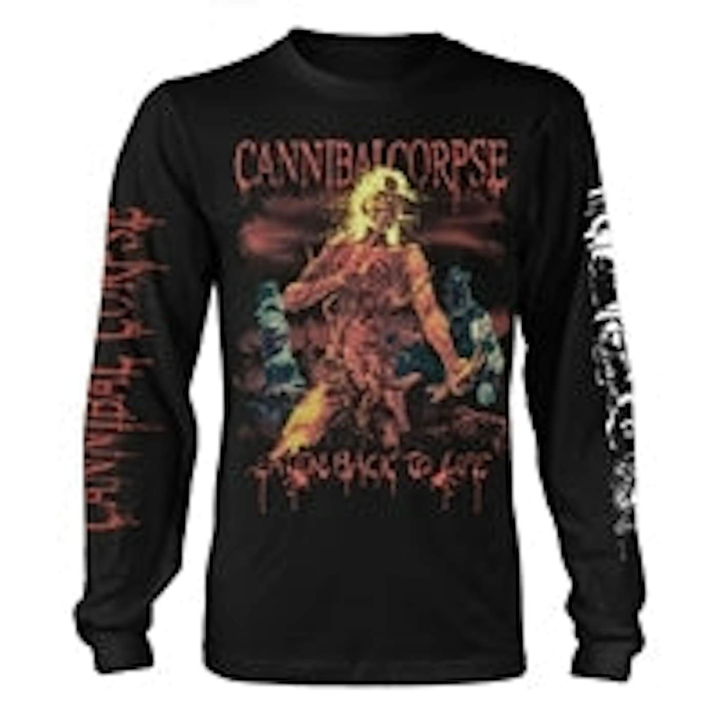 Cannibal Corpse Long Sleeve T Shirt - Eaten Back To Life