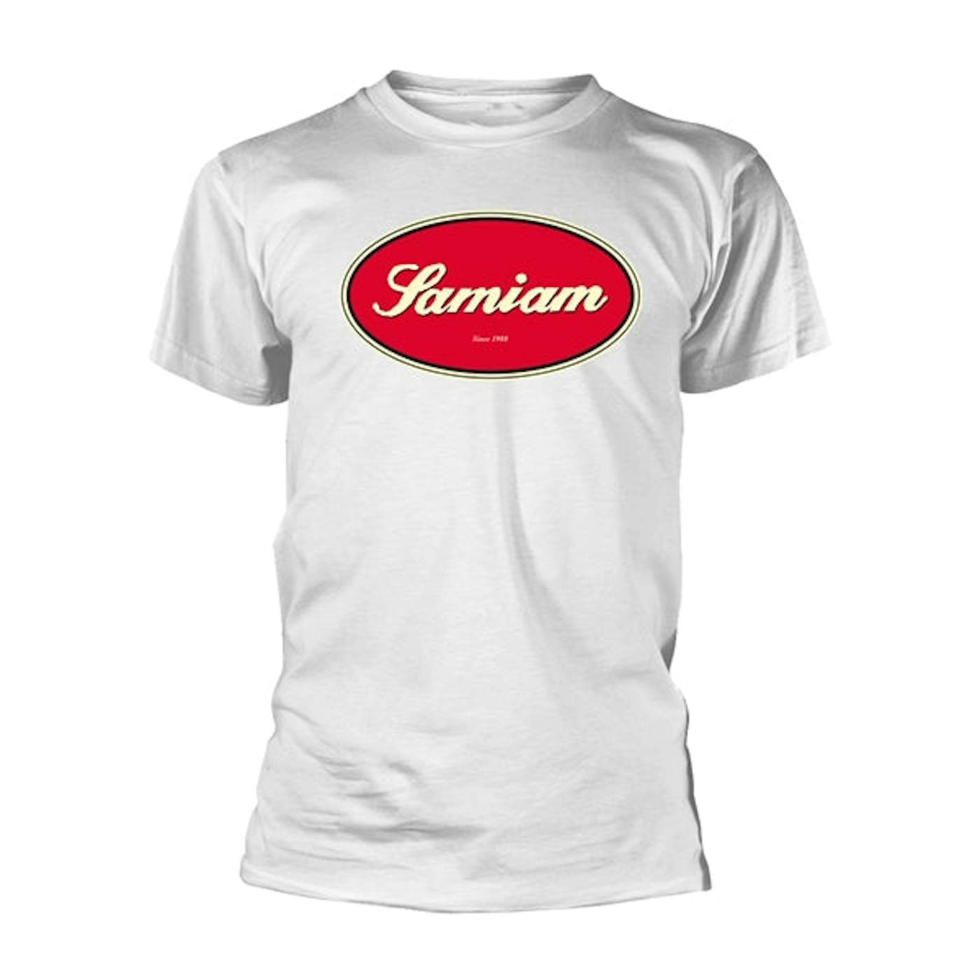 Samiam T Shirt - Oval Logo - White (Organic Ts)