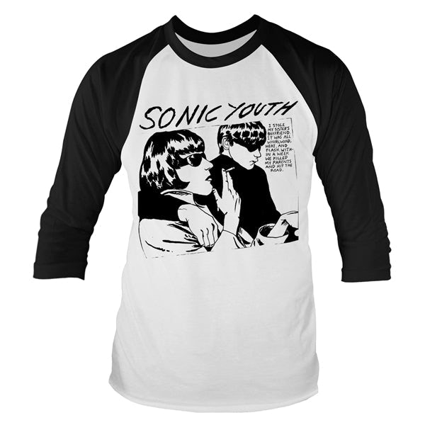 Sonic Youth Long Sleeve T Shirt - Goo (White/Black)