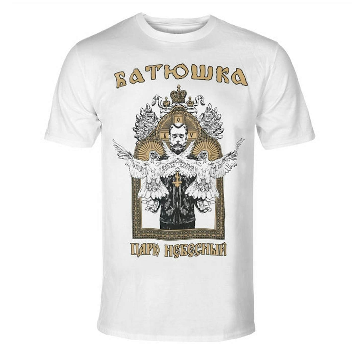 Batushka T Shirt - Carju Niebiesnyj (White)
