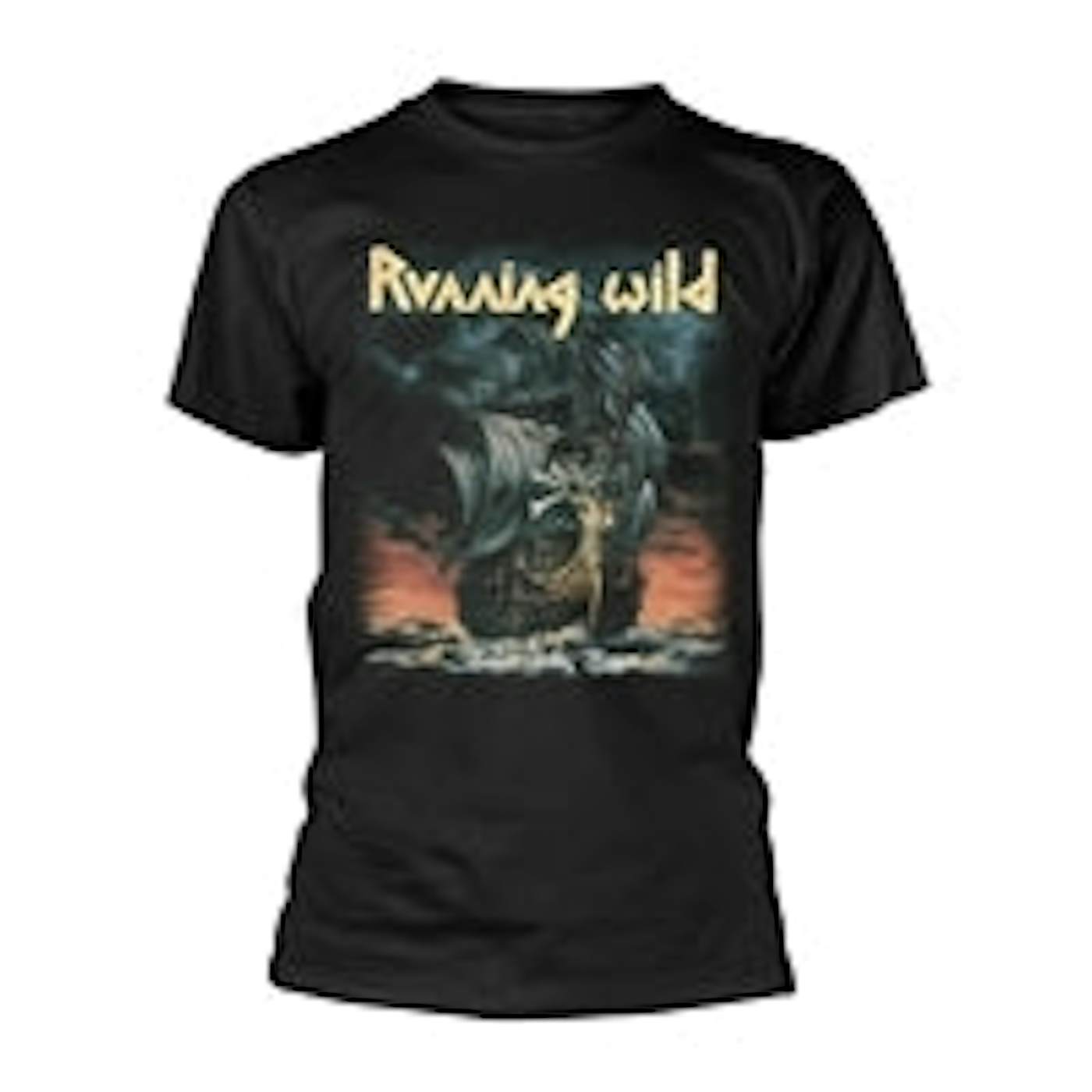 Running Wild T Shirt - Under Jolly Roger (Album)