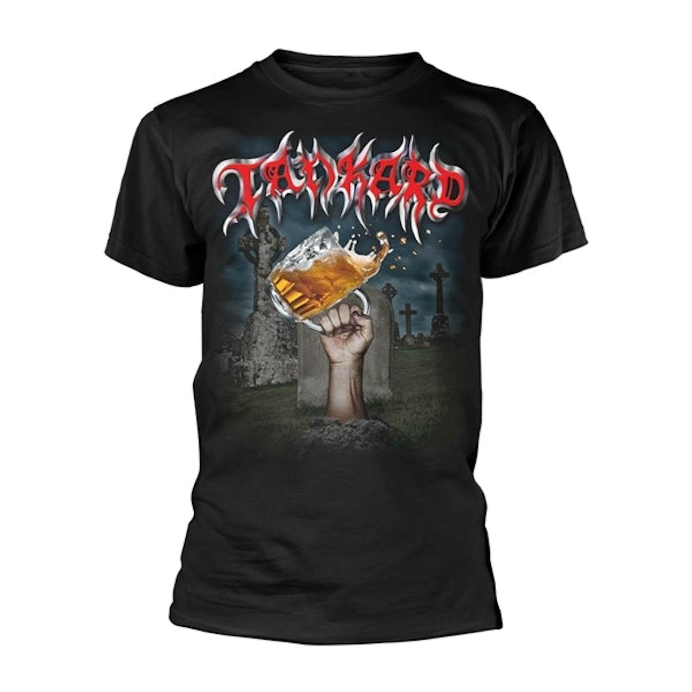 Tankard T Shirt - Die With A Beer