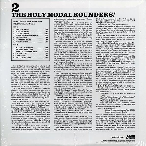 The Holy Modal Rounders LP - 2 (180g) (Vinyl)