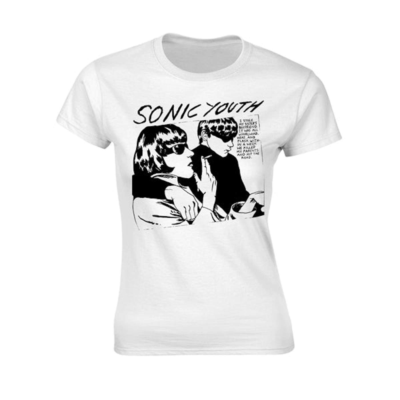 Sonic Youth Women's T Shirt - Goo Album Cover White