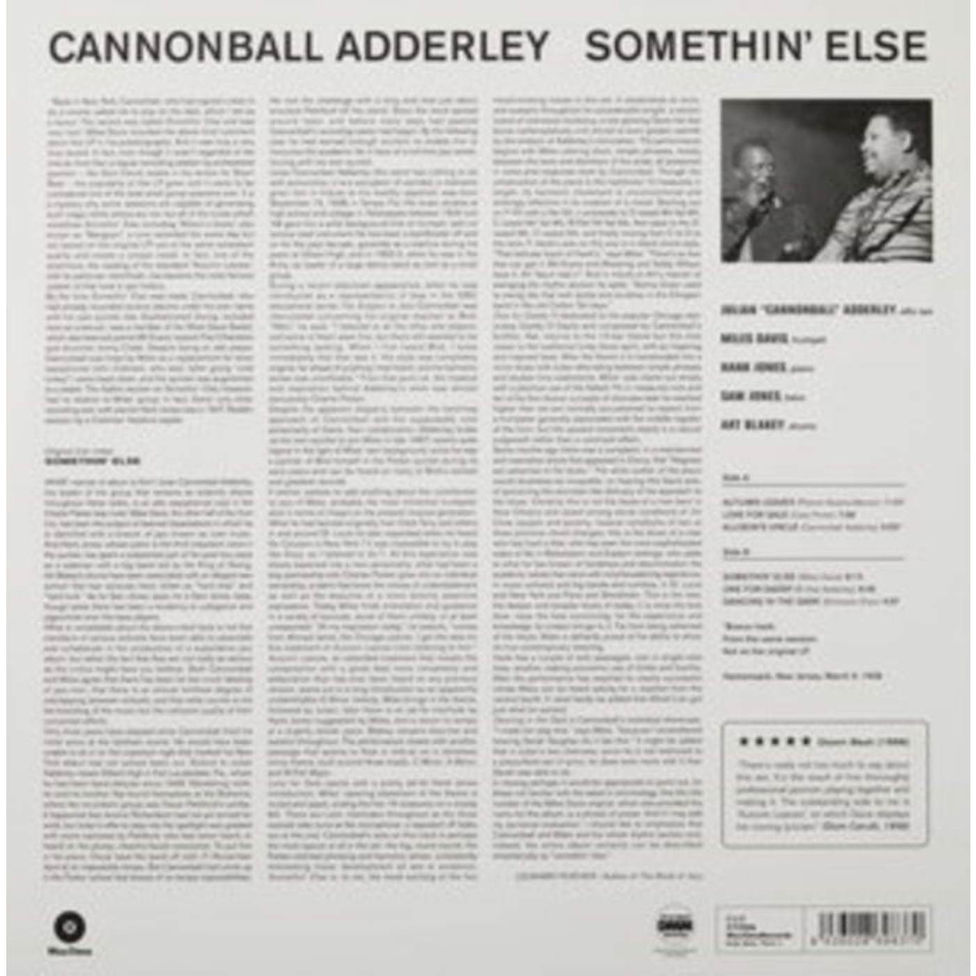 Cannonball Adderley LP - Somethin' Else (Vinyl)