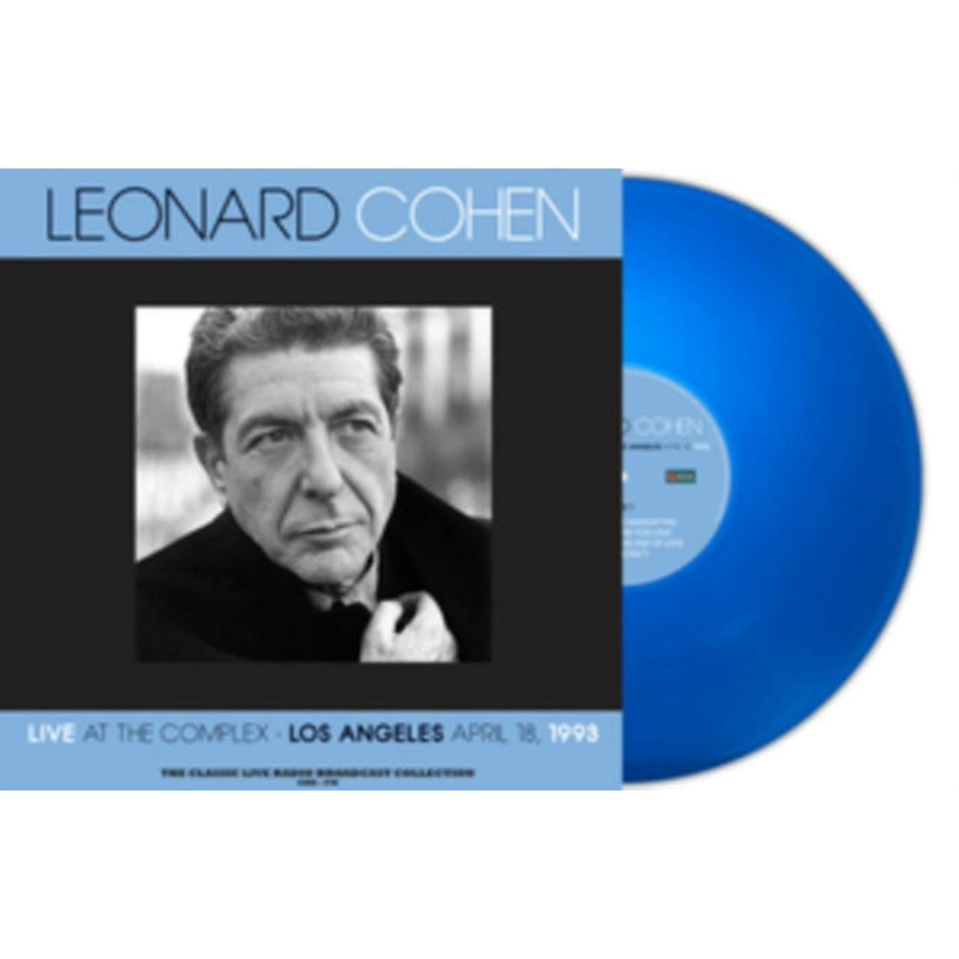 Leonard Cohen LP Vinyl Record - Live At The Complex 19 93 (Blue Vinyl)