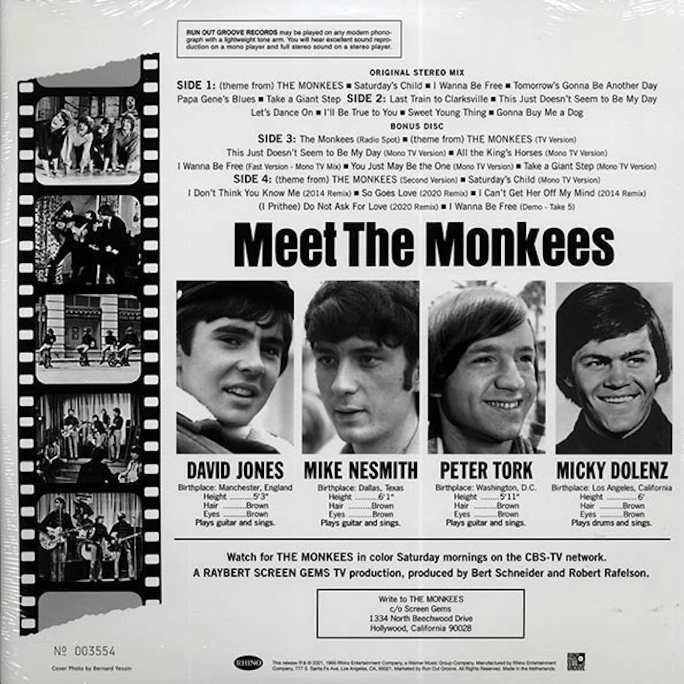 The Monkees  LP -  The Monkees (26 tracks) (+ 15 bonus tracks) (numbered ltd.ed.) (180g) (deluxe edition) (Vinyl)