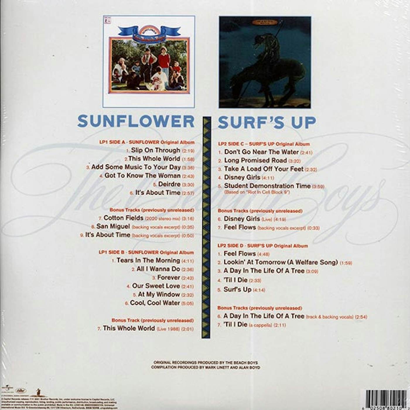 The Beach Boys  LP -  Feel Flows: He Sunflower + Surf's Up Sessions (Vinyl)
