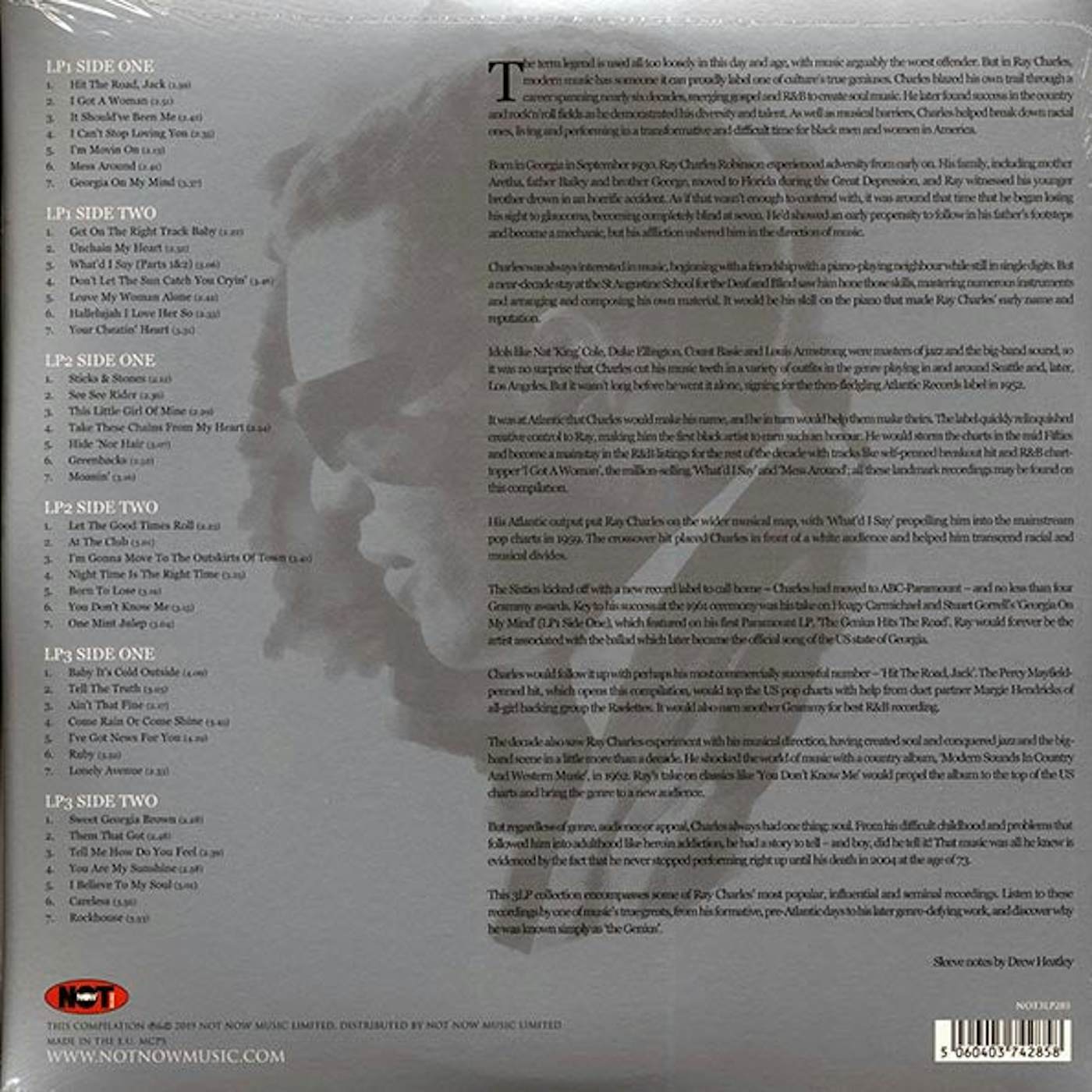 Ray Charles  LP Vinyl Record -  The Platinum Collection (42 tracks) (3xLP Vinyl Record) (colored vinyl)
