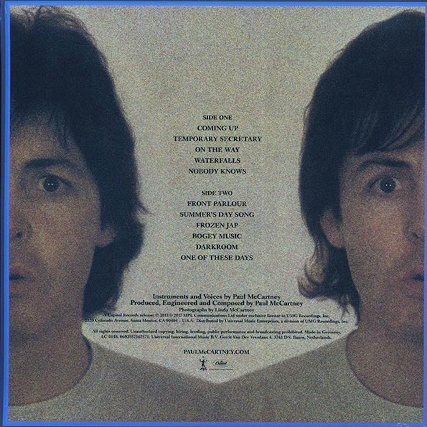 Paul McCartney  LP -  Paul McCartney II (incl. mp3) (180g) (remastered) (audiophile) (Vinyl)