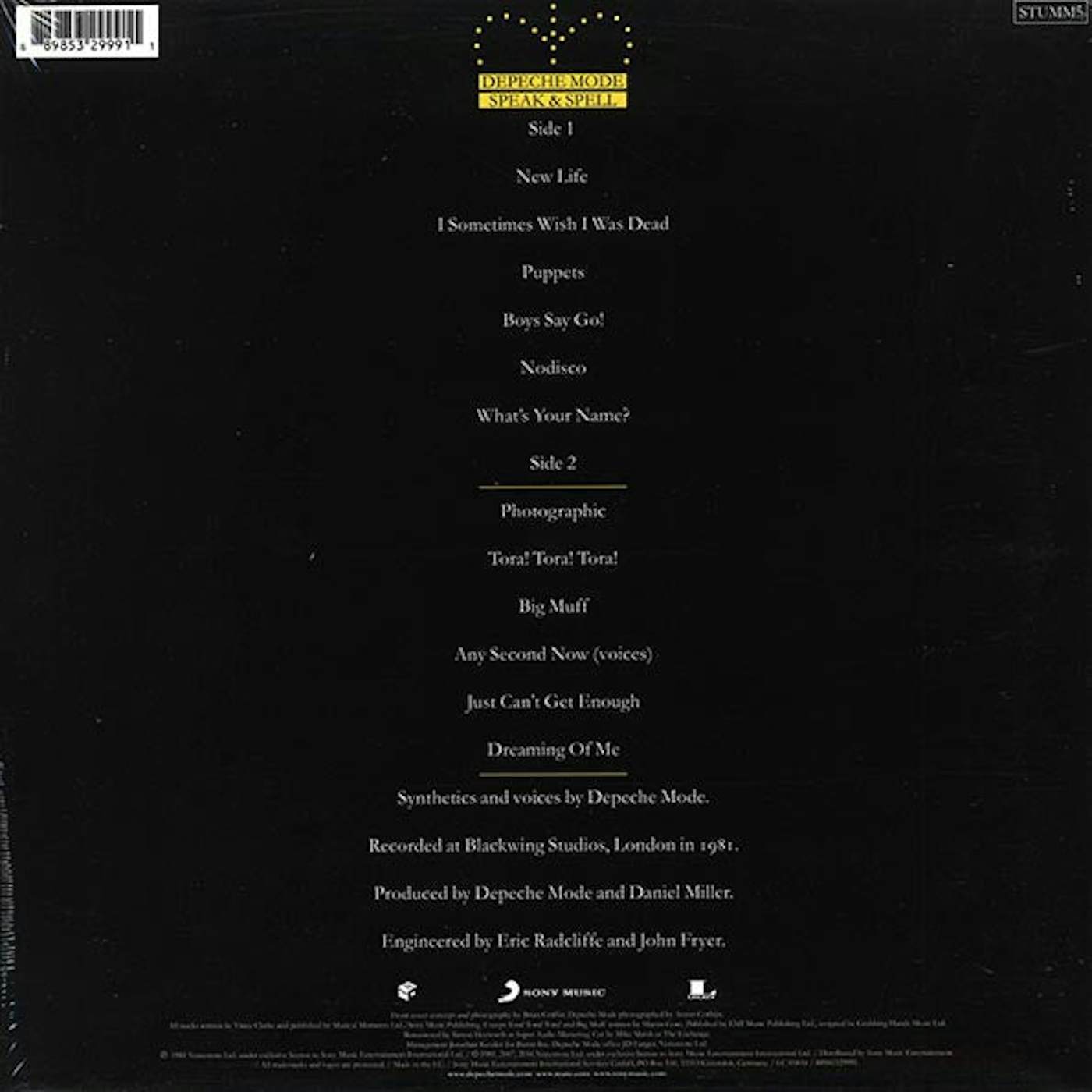 Depeche Mode  LP -  Speak & Spell (Vinyl)