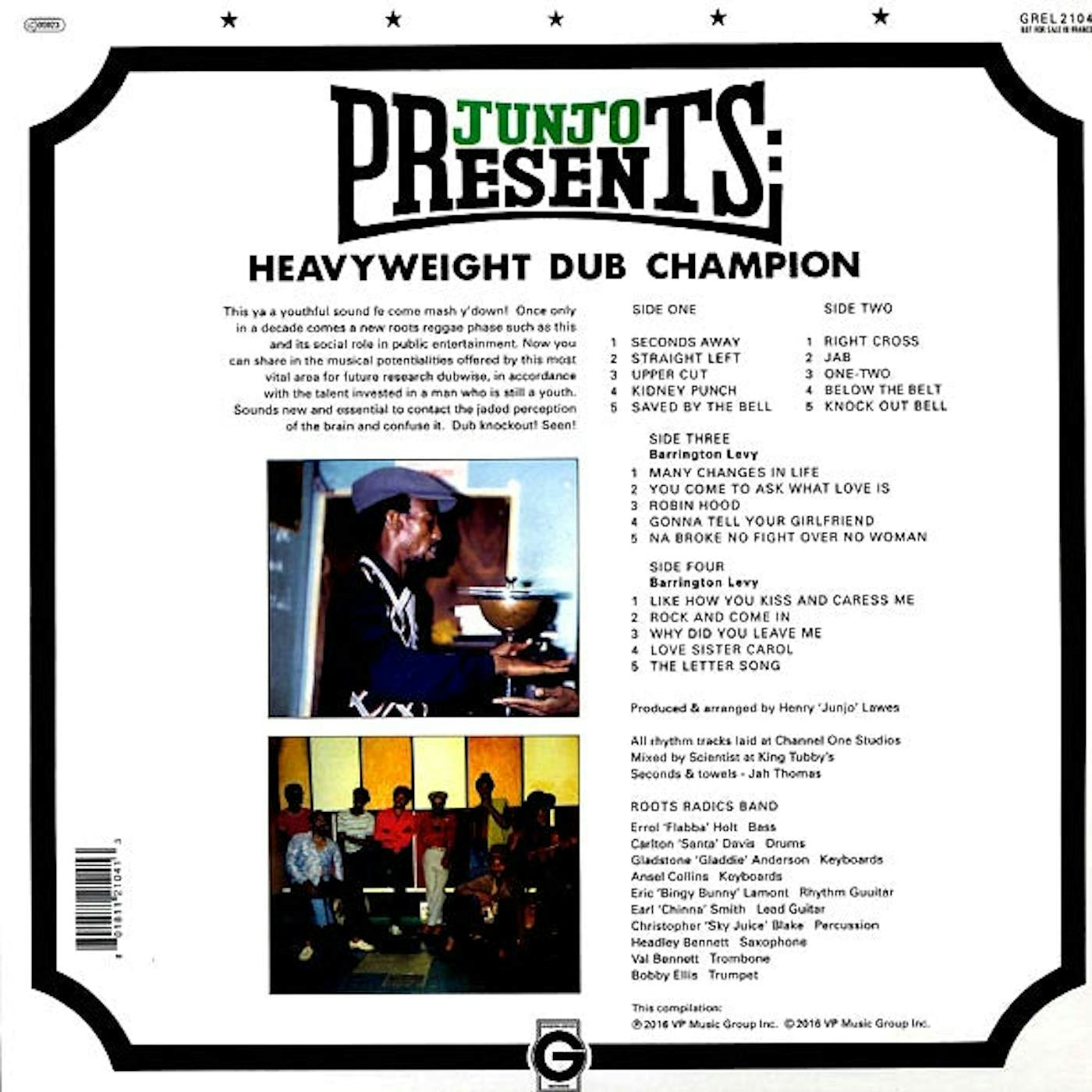 Scientist  LP -  Junjo Presents Heavyweight Dub Champion + Bonus Vocals Album (2xLP) (Vinyl)