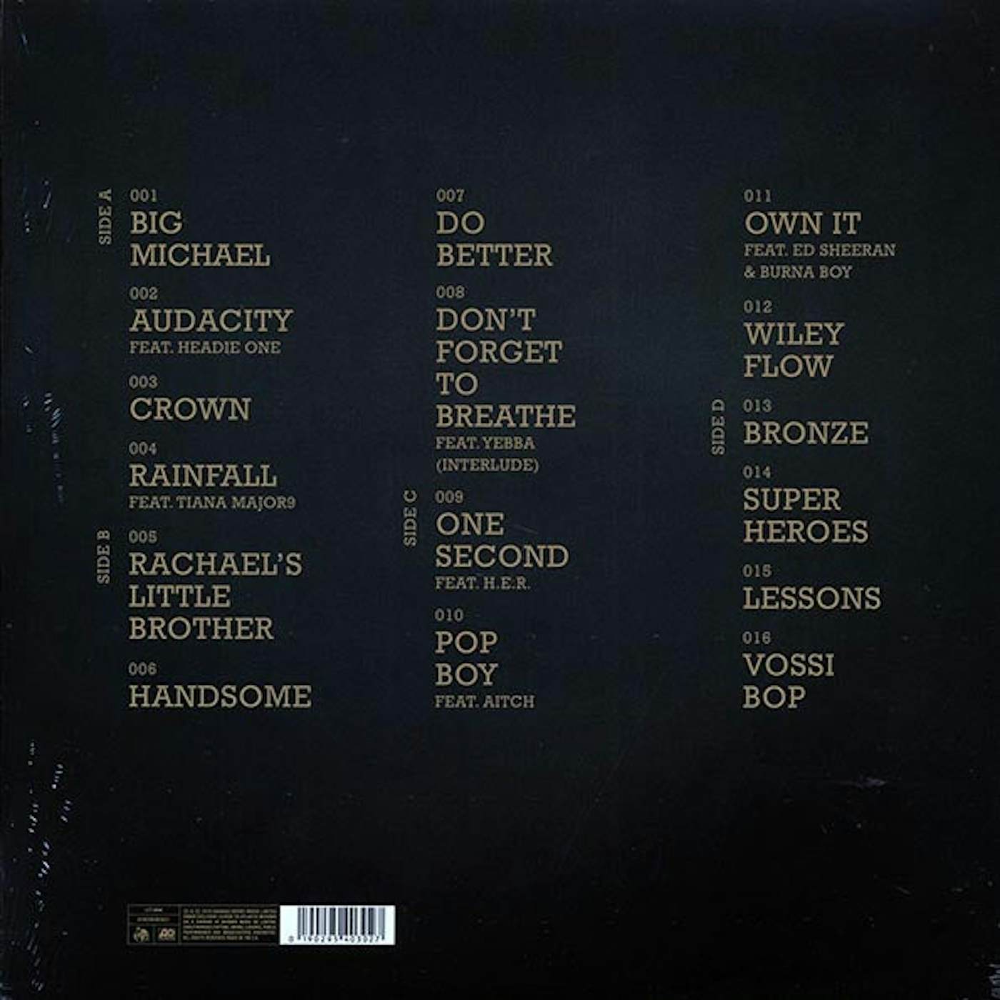 Stormzy  LP -  Heavy In The Head (2xLP) (45rpm) (gold vinyl)