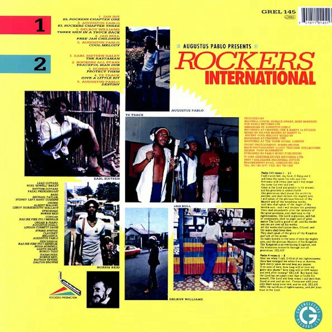 Augustus Pablo, Delroy Williams, Tetrack, Etc.  LP -  Rockers International 1 (Vinyl)