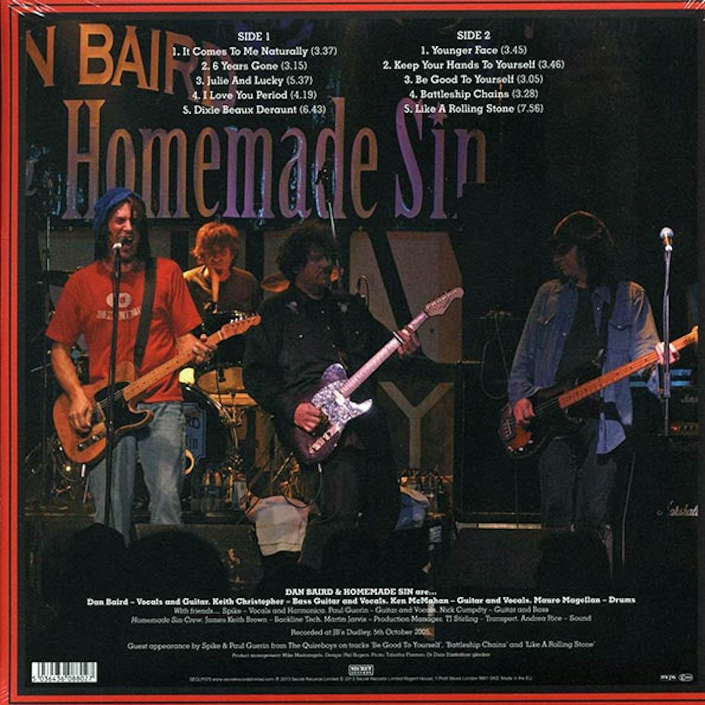 Dan Baird and Homemade Sin  LP -  Dr. Dixie's Rollin' Bones (180g) (Vinyl)