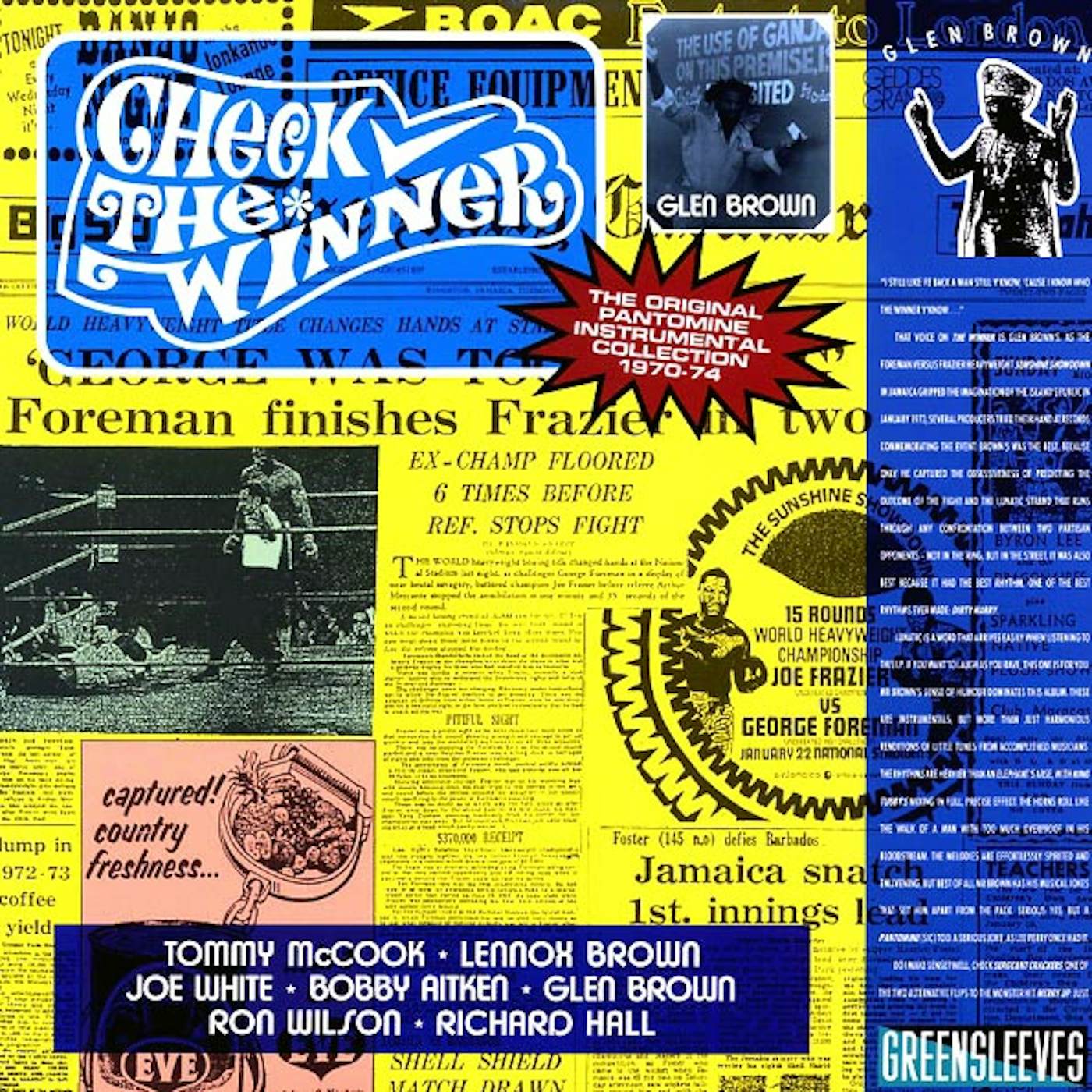 Glen Brown  LP -  Check The Winner: The Original Pantomine Instrumental Collection 197074 (Vinyl)