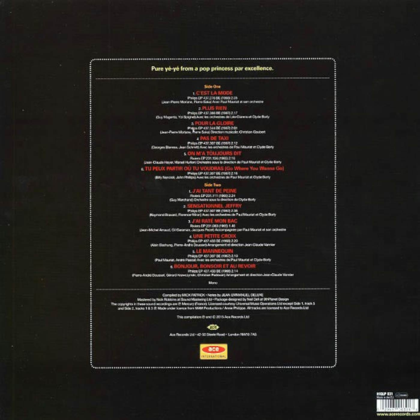 Annie Philippe  LP -  Sensationnel! Ye+Ye Bonbons 19651968 (180g) (colored vinyl)